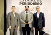 Recibe José Torres, jefe de Información de El Heraldo, el Premio Estatal de Periodismo 2026