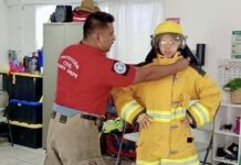 Acercan labor de bomberos a niñas y niños de centro infantil en Ramos Arizpe