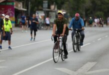 Asisten con buen clima a la Ruta Recreativa