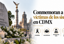 Conmemoran a víctimas de los sismos en CDMX