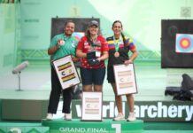 Conquista plata Dafne Quintero en la final de Copas del Mundo de tiro con arco en Saltillo