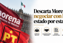 Descarta Morena negociar con PT estado por estado