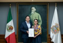 Entrega alcalde nombramiento a Mabel Garza como directora del Instituto Municipal de Cultura