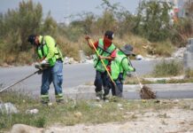 Lleva Javier Díaz limpieza y mantenimiento a más espacios públicos