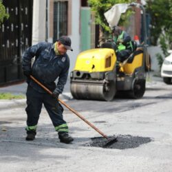 Mantiene Javier Díaz ritmo de trabajo en rehabilitación de vialidades