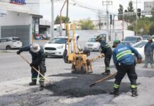 Mete Javier Díaz acelerador a la rehabilitación de calles en Nuevo Progreso
