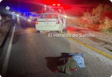 Muere adolescente tras choque frontal en la carretera antigua a Monclova