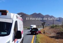 Muere hombre tras ser atropellado sobre la carretera Monterrey-Saltillo