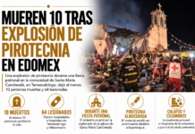 Mueren 10 tras explosión de pirotecnia en Edomex