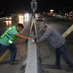 Refuerza Saltillo seguridad vial con trabajos nocturnos en bulevar Fundadores4