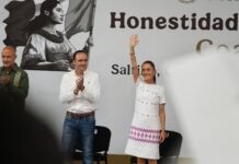 Visita Saltillo Claudia Sheinbaum; asegura que continuarán obras iniciadas en el sexenio