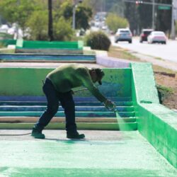 Va Javier Díaz por un Saltillo más seguro; refuerza señalización urbana