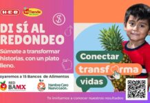En septiembre y octubre, apoya al Banco de Alimentos de Saltillo con redondeo en sucursales de HEB y Mi Tienda del Ahorro