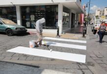 Incrementa Javier Díaz seguridad vial; delimita pasos peatonales en Victoria