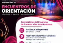 Invita Secretaría de Cultura a Encuentro de Orientación sobre las convocatorias del programa de fomento a las artes escénicas