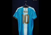 Messi presenta el jersey que usará para su despedida de la Selección argentina