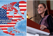 Responde Claudia Sheinbaum a mapa de Donald Trump