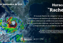 Se intensifica ‘Rachel’ a huracán categoría 1