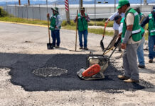 Supera Ramos Arizpe cifra anual de baches reparados; van 2 mil 682 en 2026