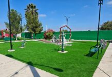 Avanza Ramos Arizpe en rehabilitación de plazas en Haciendas III y Analco I