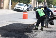 Continúa rehabilitación de pavimento dañado por las lluvias