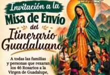 Convocan a familias de Ramos Arizpe a participar en la Misa de Envío del Itinerario Guadalupano