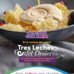 Este mes de octubre, apoya el programa Latiendo con Amor del DIF Saltillo en restaurantes Epazote y Don Artemio
