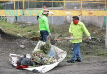 Interviene Javier Díaz cauce de arroyo en la Espinoza Mireles