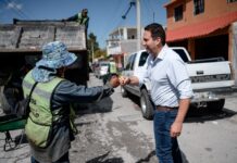 Supervisa Javier Díaz trabajos de cuadrillas “Aquí Andamos”