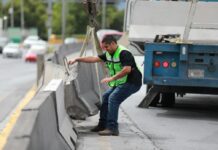 Va Javier Díaz con todo; rehabilita muros de contención en vialidades clave