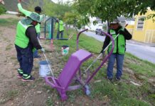 Embellece Gobierno de Saltillo juegos infantiles en la San Vicente