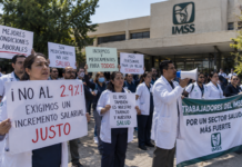Extienden trabajadores del IMSS protestas a nivel nacional