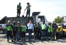 Intensifica Javier Díaz labores de bacheo esta semana