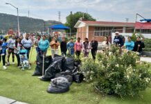 Ponen el ejemplo en Ramos Arizpe: comunidad escolar limpia áreas verdes y espacios públicos