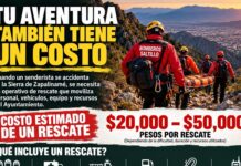 Rescate de senderistas en Zapalinamé puede costar hasta 50 mil pesos