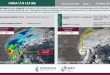 Se intensifica ‘Isaías’ a categoría 3 sobre Golfo de México
