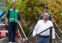 Supervisa Tomás Gutiérrez limpieza de canales para prevenir afectaciones por lluvias
